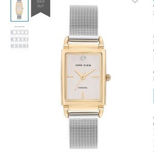 Anne Klein Women's Diamond Mesh Strap Watch